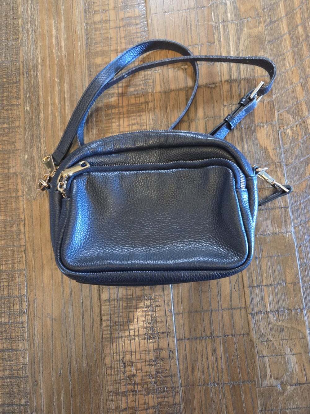 Pom Pom London City Plus Crossbody Purse Black